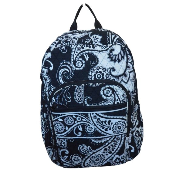 Vera Bradley Black and White Floral Backpack main image 13